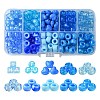 250Pcs Transparent & Opaque Acrylic Beads and Plastic Beads Kits DIY-FS0006-08-1