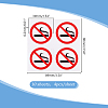 PVC Self-Adhesive No-smoking Warning Stickers STIC-WH0003-017B-2