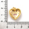 Brass Micro Pave Cubic Zirconia Pendants KK-U033-18G-01-3