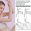 4 Sets 2 Style 925 Sterling Silver Cord Ends STER-BBC0001-26-2