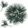 30Pcs Plastic Artificial Pine Branches AJEW-CP0009-91-1
