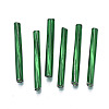 Opaque Glass Twisted Bugle Beads SEED-T005-15-B04-2