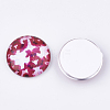 Flatback Glass Cabochons for DIY Projects GGLA-S037-03-18mm-2