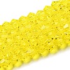 Transparent Glass Beads Strands EGLA-A039-T4mm-D21-1