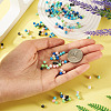 160Pcs 8 Colors Assembled Synthetic Stone and Trochus Shell Beads G-TA0002-31D-6