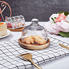Clear Glass Dessert/Cake Cloche Dome Display Cases ODIS-WH0029-30-5