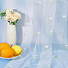 Polyester Flower Pattern Mesh Fabric SENE-WH0003-45B-5