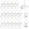 24Pcs Mirror Surface Acrylic Wine Glass Charms AJEW-BC00009-1