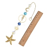 304 Stainless Steel Starfish Sea Horse Hanging Suncatchers HJEW-JM05039-3