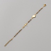 304 Stainless Steel Jesus & Cross Link Bracelet with 201 Stainless Steel Beaded Chains BJEW-WH0012-20A-1
