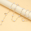 Alloy & Plastic Pearl Round Beaded Tassel Waist Belly Chains for Women FS-WG2A056-01-2