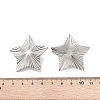 Non-Tarnish 304 Stainless Steel Stud Earring Findings STAS-P357-01D-P-3