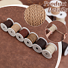   6 Rolls 6 Colors Imitation Leather Braided Cord WL-PH0004-24-4