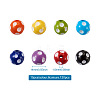 120Pcs 8 Colors Opaque Resin Beads RESI-CW0001-06A-7