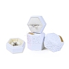 Embossed Hexagon Plastic Ring Storage Boxes PW-WG7B998-03-1