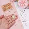 80Pcs 304 Stainless Steel Leverback Earring Findings STAS-ME0001-25G-3