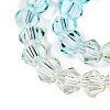 Gradient Color Baking Painted Glass Bead Strands X-DGLA-A039-T2mm-A07-3