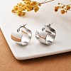 304 Stainless Steel Thick Hoop Earrings for Women EJEW-L237-06P-1