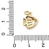 Rack Plating Brass with Cubic Zirconia Pendants KK-Q017-15A-G-3