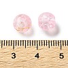 Transparent Crackle Acrylic Beads DACR-D300-01C-8mm-3
