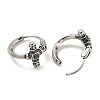 316 Surgical Stainless Steel Hoop Earrings EJEW-D096-14L-AS-2