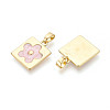 Brass with Enamel Pendants KK-T073-56A-G-2