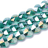 Electroplate Glass Beads X-EGLA-Q091-10mm-A08-1