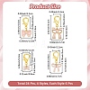 24Pcs 4 Styles Bowknot Alloy Enamel Shoes Charms HJEW-CP00021-2