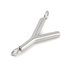 304 Stainless Steel Letter Connector Charms LS-STAS-M108-01P-25-2