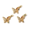 Brass Micro Pave Cubic Zirconia Pendants KK-K419-09G-1
