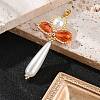 Glass Pearl Big Pendants PALLOY-MZ00384-01-2