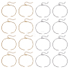 32Pcs 2 Colors 304 Stainless Steel Cable Chain Bracelet Making MAK-ME0001-11-1