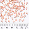 2-Hole Baking Painted Glass Seed Beads X-SEED-S031-M-596-3