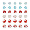 Craftdady 30Pcs 6 Style Handmade Bumpy Lampwork Beads LAMP-CD0001-19-13