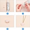 PVD Vacuum Plating 304 Stainless Steel Cup Pearl Peg Bails Pin Pendants STAS-UN0007-84G-6