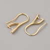 Brass Earring Hooks LS-KK-WH0031-43G-2