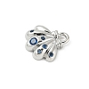 Brass Micro Pave Cubic Zirconia Charms KK-M326-20A-P-2