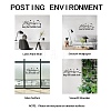 PVC Quotes Wall Sticker DIY-WH0200-047-4