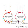 2Pcs Mother's Day Brass Charm Bracelets ST5859-3-5