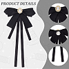 2Pcs Polyester Bowknot Pins JEWB-CN0001-11-6