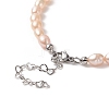 Natural Pearl Beaded Necklace for Women NJEW-JN04188-01-5