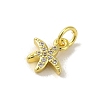 Brass Micro Pave Cubic Zirconia Charms KK-M283-22B-01-2