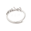 304 Stainless Steel Word Adjustable Ring RJEW-L107-026P-3