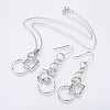 Alloy Earrings & Necklaces Jewelry Sets SJEW-JS00986-1