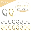 40Pcs 2 Colors 304 Stainless Steel Leverback Earring Findings STAS-FS0001-69-5