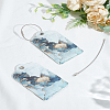 Imitation Leather Luggage Tag AJEW-WH0678-88C-1