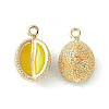 Brass Enamel Charms KK-G462-26LG-1