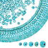 ARRICRAFT 5 Strands 5 Styles Synthetic Turquoise Beads Strands TURQ-AR0001-40-1