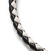 Leather Braided Cord Bracelets BJEW-G675-06G-04-2