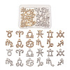 2 Sets 2 Colors Zinc Alloy Pendants ALRI-FW0001-02-1